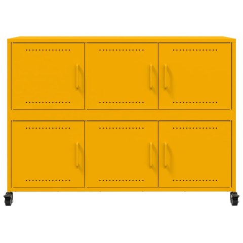 SZAFKA MUSZTARDOWA 100,5X39X72CM STAL