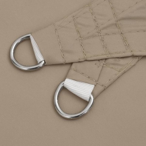 TRÓJKĄTNY ŻAGIEL PRZECIWSŁONECZNY WODOODPORNY OGRODOWY MARKIZA TARAS 6X6X6 M TAUPE