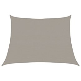 ŻAGIEL PRZECIWSŁONECZNY OGRODOWY MARKIZA TARAS TRAPEZ JASNOSZARY 4/5X3 M
