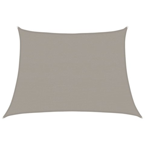 ŻAGIEL PRZECIWSŁONECZNY OGRODOWY MARKIZA TARAS TRAPEZ JASNOSZARY 4/5X3 M