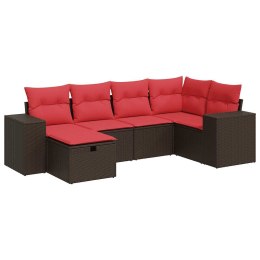 6-CZ. ZESTAW WYPOCZYNKOWY DO OGRODU Z PODUSZKAMI BRĄZOWY