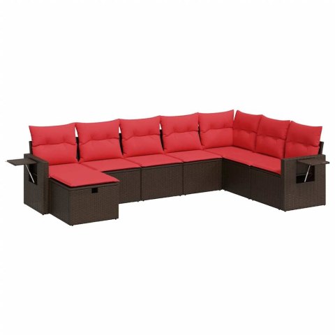 8-CZ. ZESTAW WYPOCZYNKOWY DO OGRODU Z PODUSZKAMI BRĄZOWY