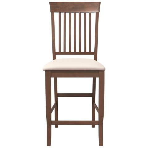 HOKERY BAROWE Z PODUSZKAMI 2 SZT. BRĄZOWE LITE DREWNO GUMOWE