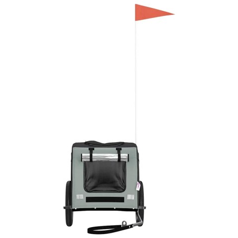 PRZYCZEPKA ROWEROWA DLA ZWIERZĄT TKANINA OXFORD I ŻELAZO