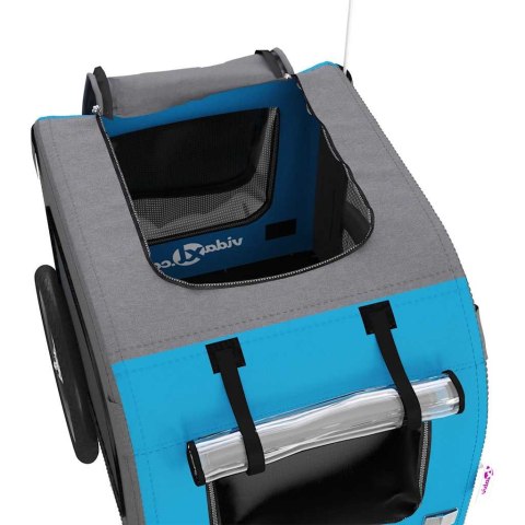 PRZYCZEPKA ROWEROWA DLA ZWIERZĄT TKANINA OXFORD I ŻELAZO