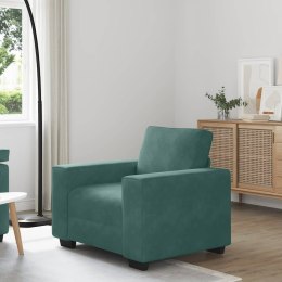 SOFA FOTEL CIEMNOZIELONY 60CM AKSAMIT