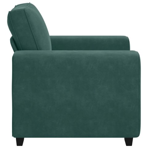 SOFA FOTEL CIEMNOZIELONY 60CM AKSAMIT