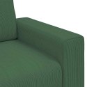 VidaXL Sofa Fotel Jungle Green 60 cm Tkanina Corduroy