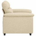 VidaXL Sofa Fotel Kremowy 60 cm Tkanina