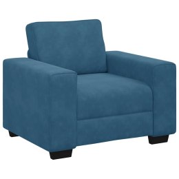 SOFA FOTEL NIEBIESKI 60CM AKSAMIT