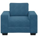 SOFA FOTEL NIEBIESKI 60CM AKSAMIT