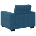 SOFA FOTEL NIEBIESKI 60CM AKSAMIT