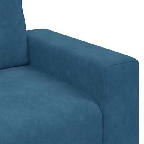 SOFA FOTEL NIEBIESKI 60CM AKSAMIT