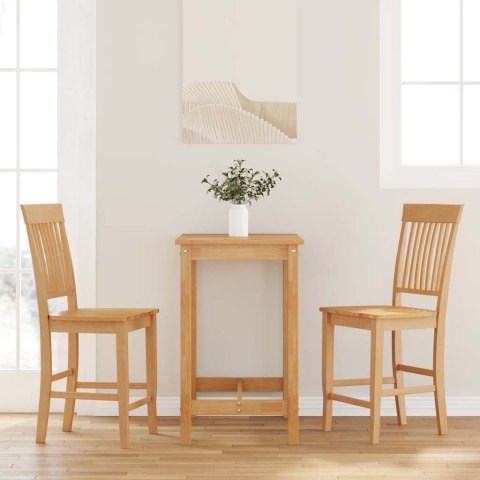 HOKERY BAROWE 2 SZT. NATURALNE DREWNO LITE GUMA