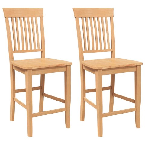 HOKERY BAROWE 2 SZT. NATURALNE DREWNO LITE GUMA