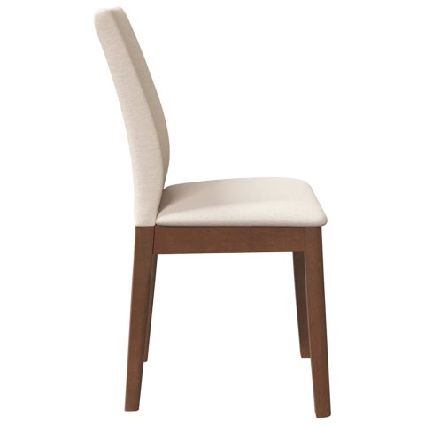 KRZESŁA DO JADALNI Z PODUSZKAMI 2 SZT. LITE DREWNO KAUCZUKOWE