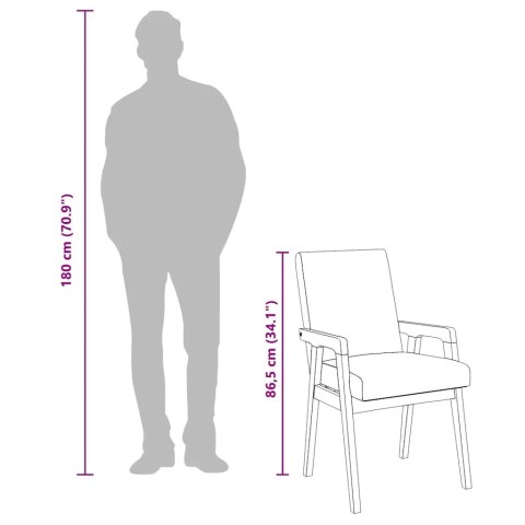 KRZESŁA DO JADALNI Z PODUSZKAMI 2 SZT. LITE DREWNO KAUCZUKOWE