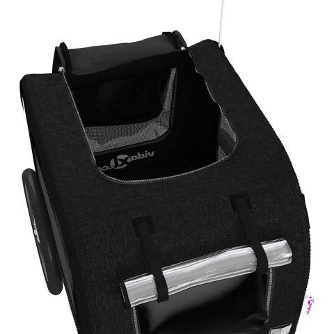 PRZYCZEPKA ROWEROWA DLA ZWIERZĄT TKANINA OXFORD I ŻELAZO