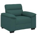 VidaXL Sofa Fotel Ciemnozielony 60 cm Tkanina