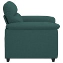VidaXL Sofa Fotel Ciemnozielony 60 cm Tkanina