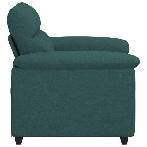 VidaXL Sofa Fotel Ciemnozielony 60 cm Tkanina