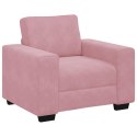 SOFA FOTEL RÓŻOWY 60CM AKSAMIT