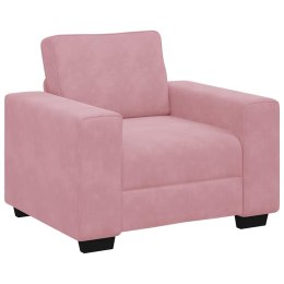 SOFA FOTEL RÓŻOWY 60CM AKSAMIT