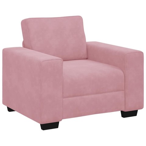 SOFA FOTEL RÓŻOWY 60CM AKSAMIT