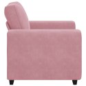 SOFA FOTEL RÓŻOWY 60CM AKSAMIT