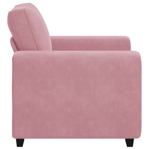 SOFA FOTEL RÓŻOWY 60CM AKSAMIT
