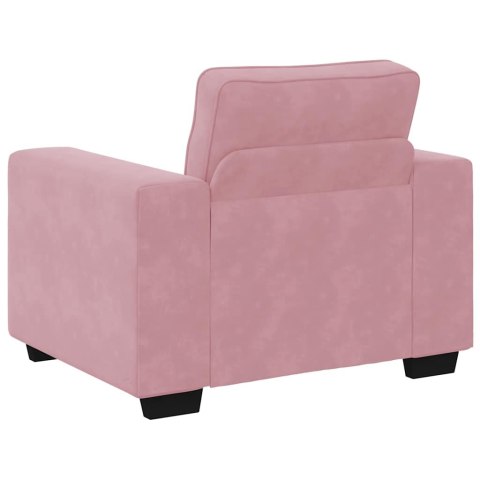 SOFA FOTEL RÓŻOWY 60CM AKSAMIT