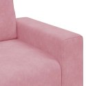 SOFA FOTEL RÓŻOWY 60CM AKSAMIT