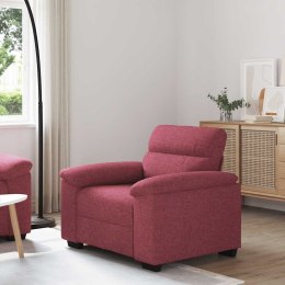 SOFA FOTEL WINO CZERWONE 60CM TKANINA