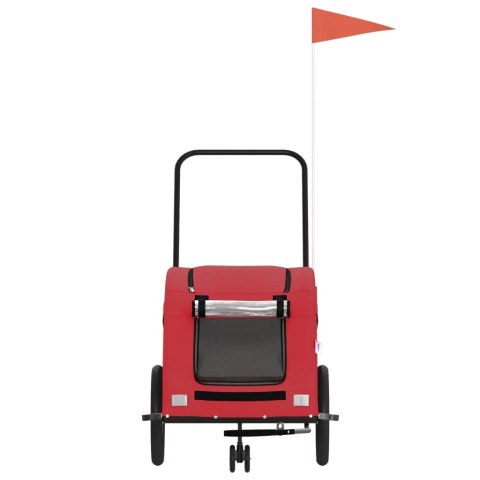 PRZYCZEPKA ROWEROWA DLA ZWIERZĄT TKANINA OXFORD I ŻELAZO