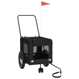 PRZYCZEPKA ROWEROWA DLA ZWIERZĄT TKANINA OXFORD I ŻELAZO