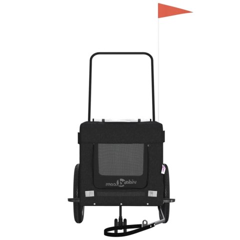 PRZYCZEPKA ROWEROWA DLA ZWIERZĄT TKANINA OXFORD I ŻELAZO