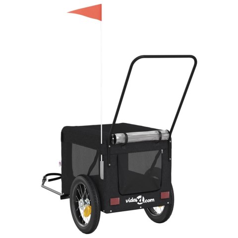 PRZYCZEPKA ROWEROWA DLA ZWIERZĄT TKANINA OXFORD I ŻELAZO