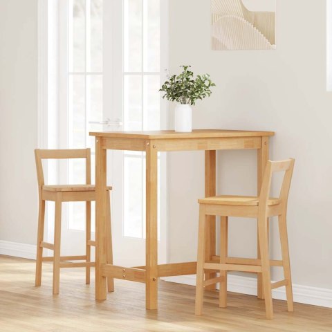 HOKERY BAROWE 2 SZT. NATURALNE DREWNO LITE GUMA