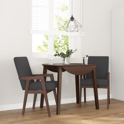 KRZESŁA DO JADALNI Z PODUSZKAMI 2 SZT. LITE DREWNO GUMOWE