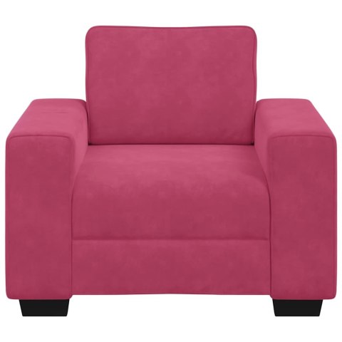 SOFA FOTEL WINO CZERWONE 60CM AKSAMIT