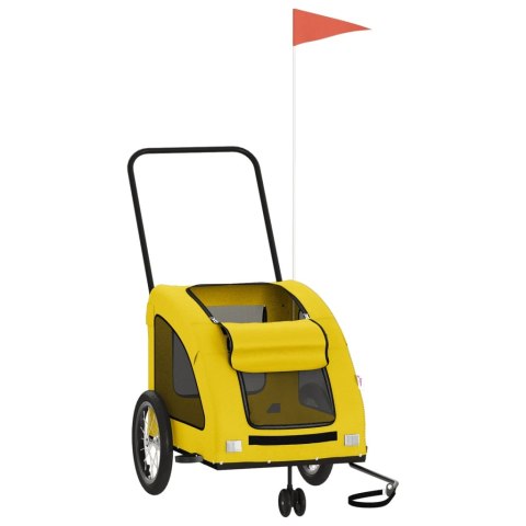 PRZYCZEPKA ROWEROWA DLA ZWIERZĄT TKANINA OXFORD I ŻELAZO