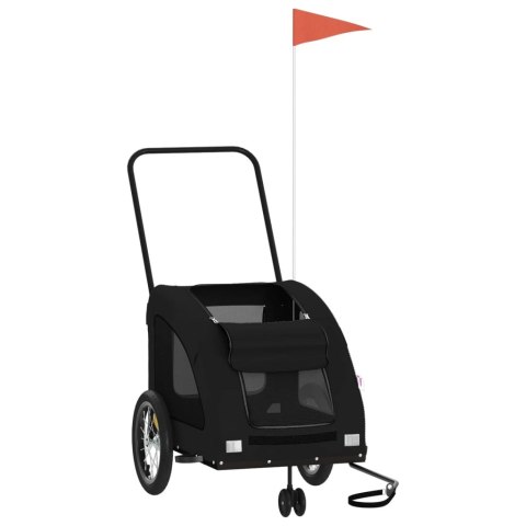 PRZYCZEPKA ROWEROWA DLA ZWIERZĄT TKANINA OXFORD I ŻELAZO