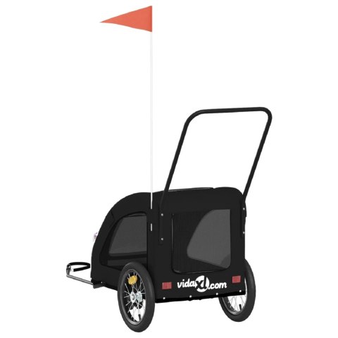 PRZYCZEPKA ROWEROWA DLA ZWIERZĄT TKANINA OXFORD I ŻELAZO