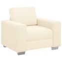 VidaXL Sofa Fotel Kremowy 60 cm Tkanina Kordowa