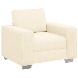 VidaXL Sofa Fotel Kremowy 60 cm Tkanina Kordowa