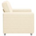 VidaXL Sofa Fotel Kremowy 60 cm Tkanina Kordowa