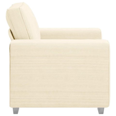 VidaXL Sofa Fotel Kremowy 60 cm Tkanina Kordowa