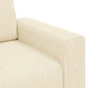 VidaXL Sofa Fotel Kremowy 60 cm Tkanina Kordowa