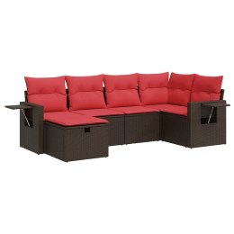 6-CZ. ZESTAW WYPOCZYNKOWY DO OGRODU Z PODUSZKAMI BRĄZOWY