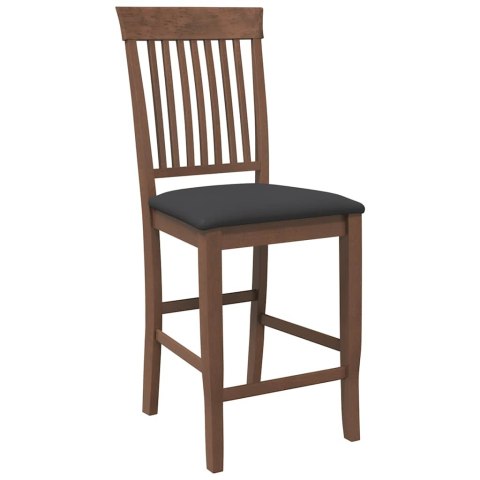 HOKERY BAROWE Z PODUSZKAMI 2 SZT. BRĄZOWE LITE DREWNO GUMOWE